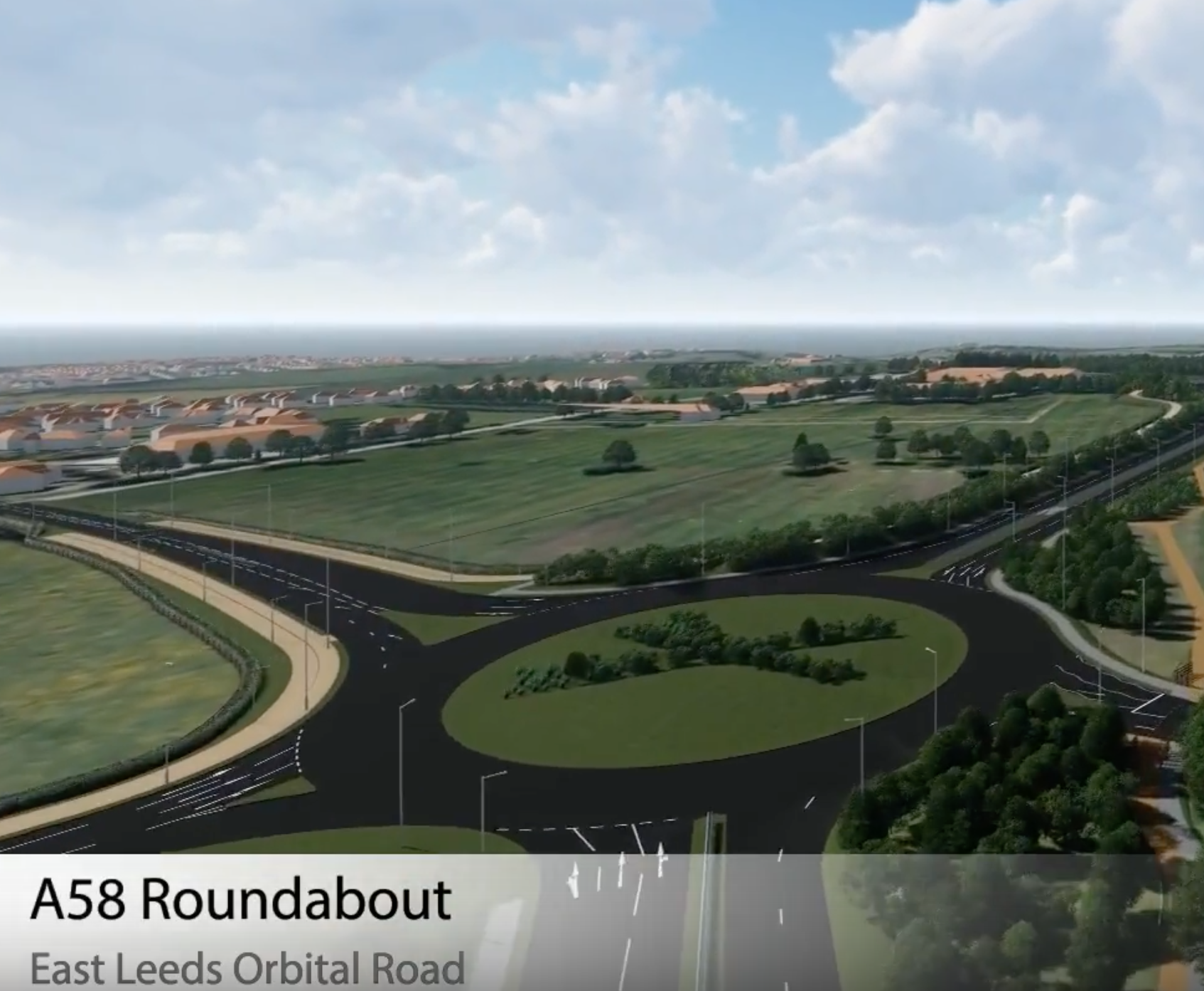 A58 Roundabout Video Frame